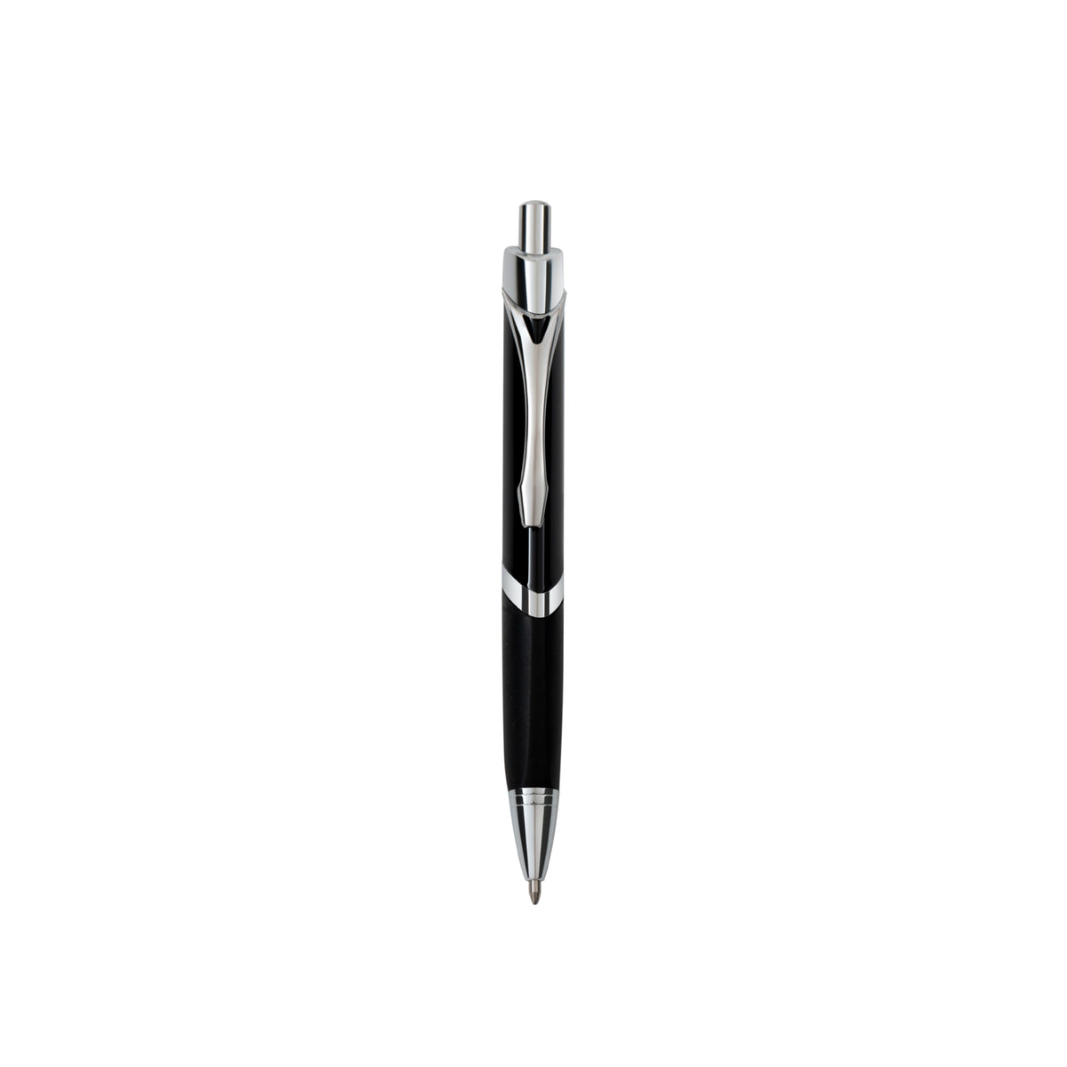 Metal Click Ballpoint Pen 1.0mm Bullet Tip,Black Ink,5 Color Pack