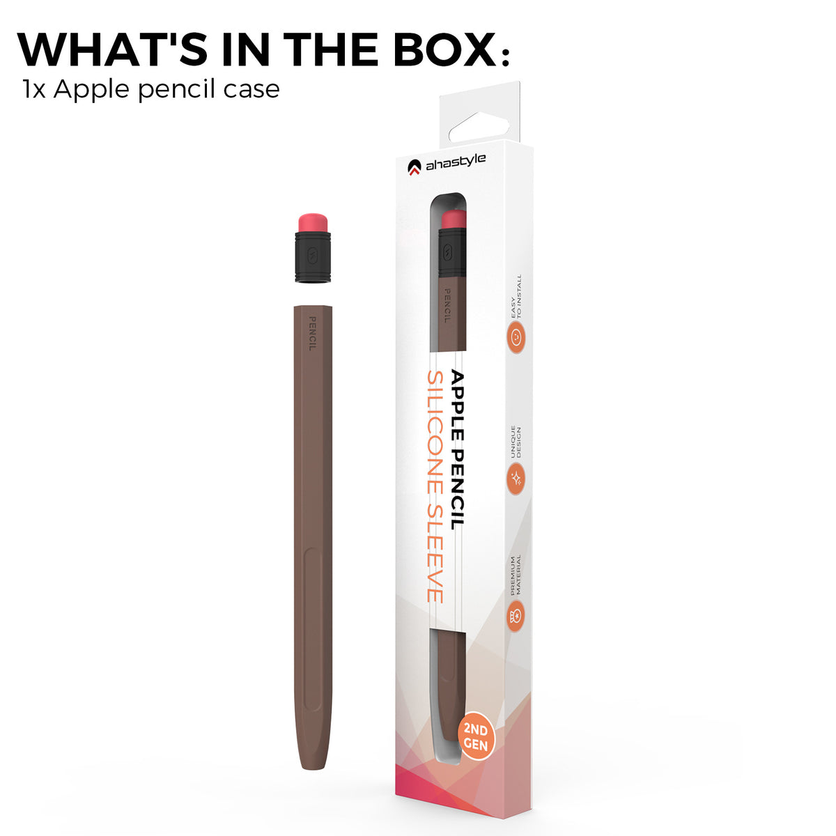 Classic Pencil Case Compatible with Apple Pencil 2st Generation Brown