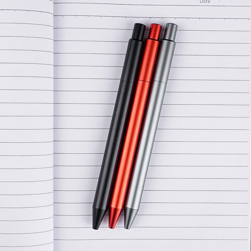Aluminum Alloy Retractable Gel Ink Pen | Black Ink | 3-Pack 3 Mixed