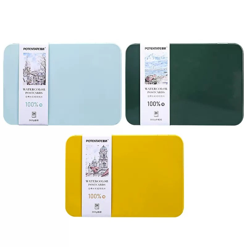 POTENTATE Blanke akvarellpapirpostkort, 4"x6" 24 ark
