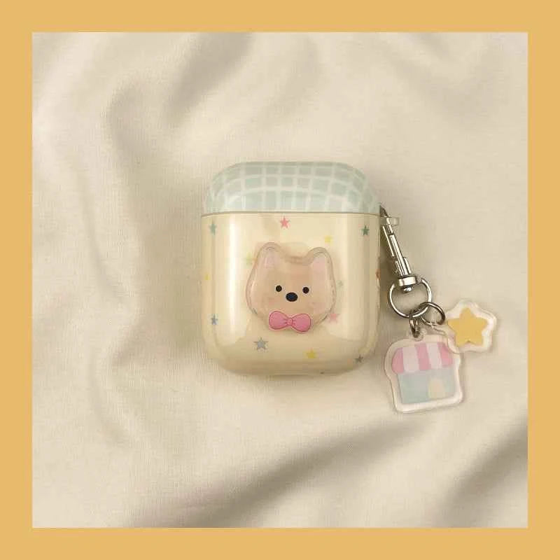 Colorful Star West Highland Terrier Dog AirPods Case D