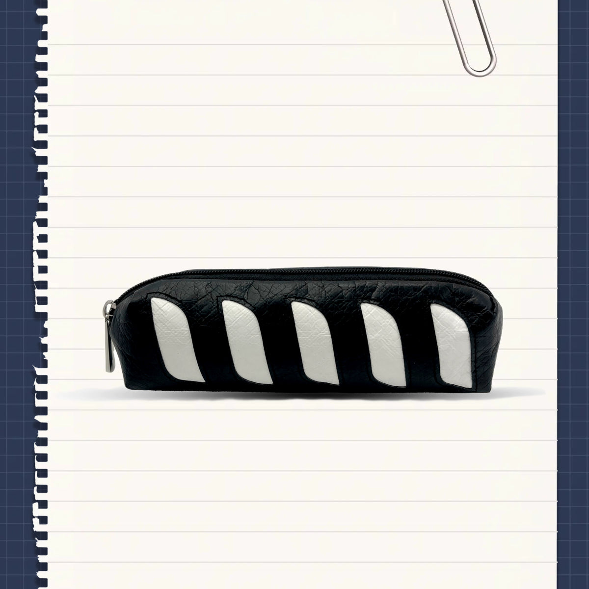 FERVENT Baguette Bread Pen Case | DuPont Paper Pencil Pouch Black