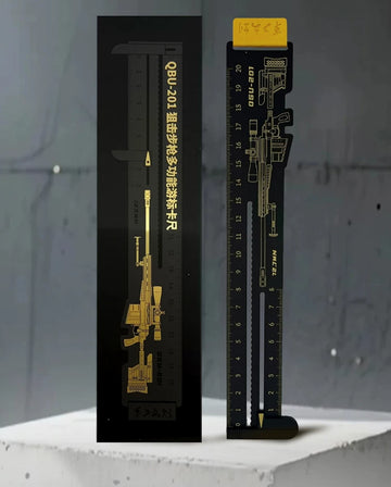 Military-Style Multi-Function Ruler | Vernier Caliper Design