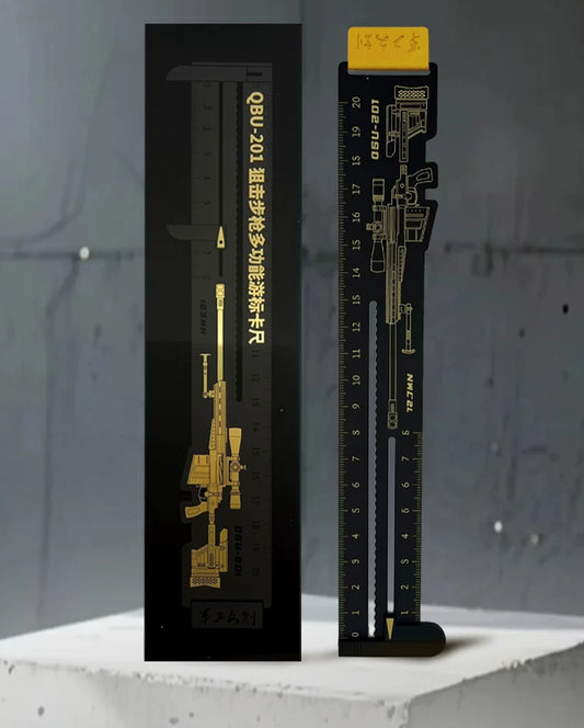 Military-Style Multi-Function Ruler | Vernier Caliper Design