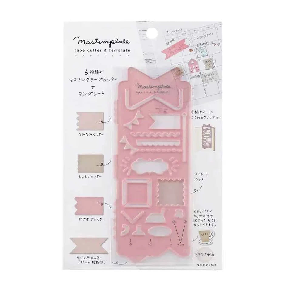 Kutsuwa Mastemplate Washi Tape Cutter &amp; Stencil Ribbon