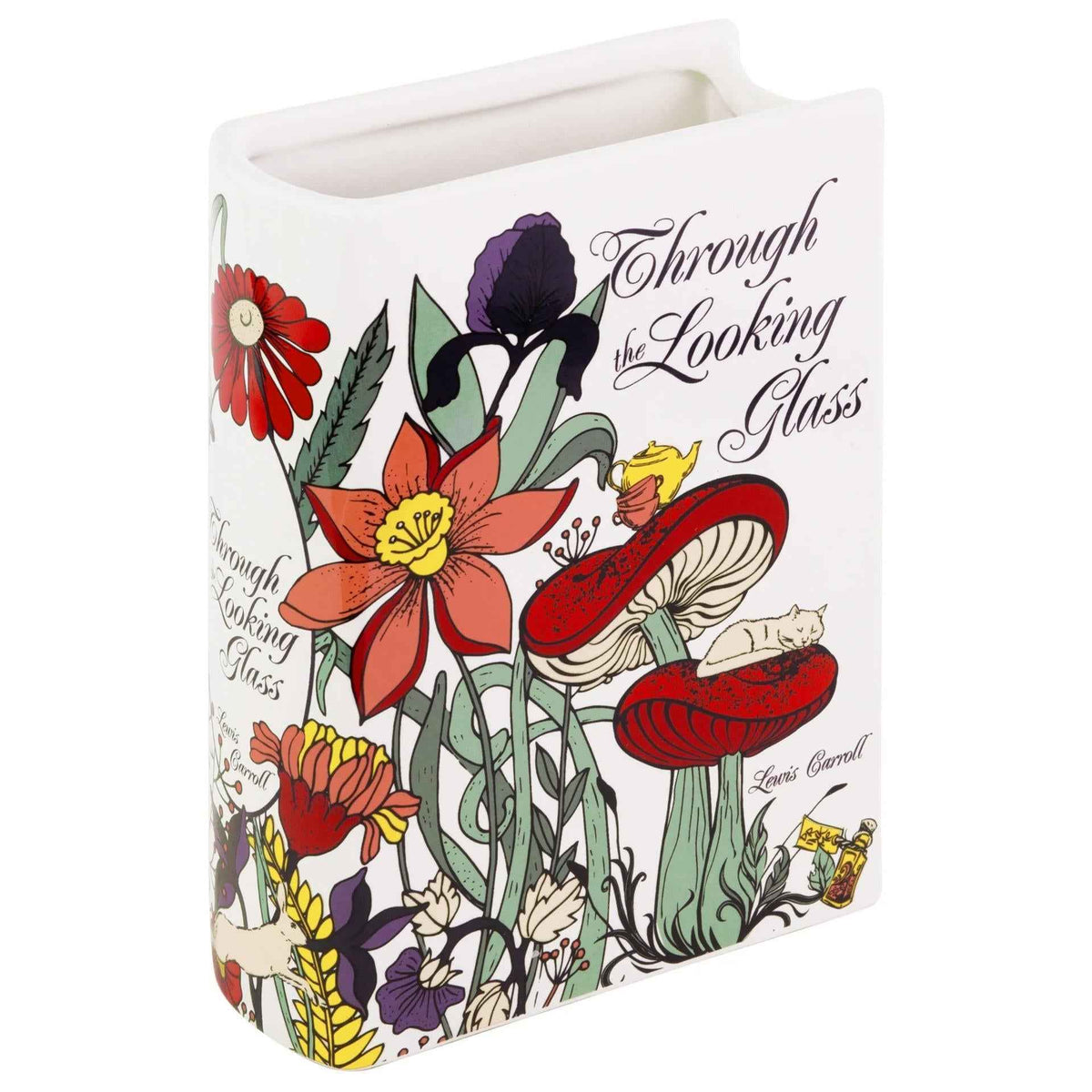 Ceramic Book-Shaped Decorative Planter for Home Decor Book Lovers