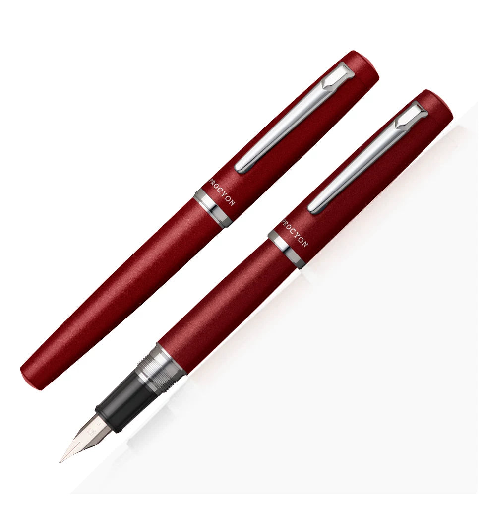 Platinum PROCYON PNS-5000 Fountain Pen – Iridium Nib | F 0.38mm / M 0.5mm | Turquoise / Persimmon / Lemon / Deep Sea / White / Carmine / Dark Mica Carmine