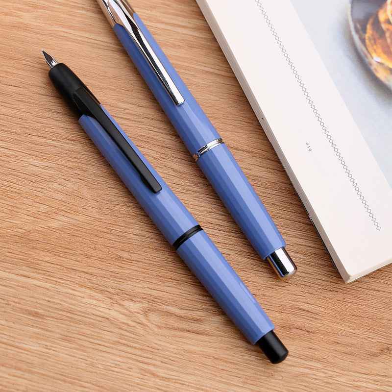Majohn A2 Press Retractable Fountain Pen Extra Fine Nib with Box