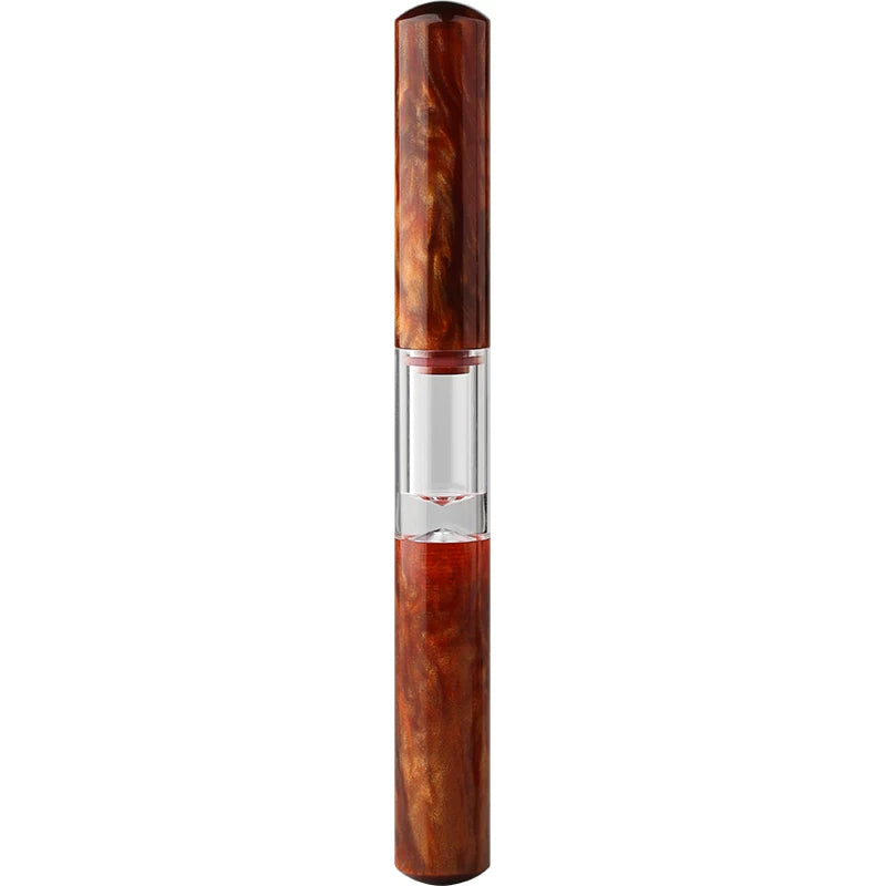 MAJOHN N15 Dual-Tip Fountain Pen | Glass Dip Nib + Flexible Italic Calligraphy Nib Desert Yellow