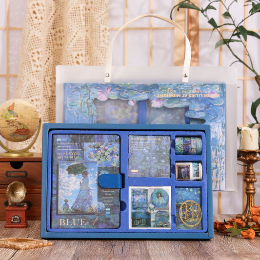 Oil Painting Series Journal Scrapbooking Supplies Gift Set B