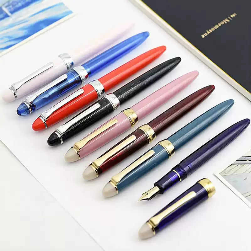 Sailor Shikiori Hisakata Fountain Pen with Converter, Resin Body & Stainless Steel Nib