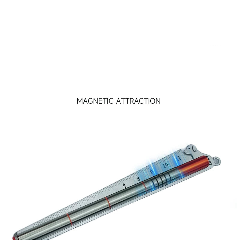 BTST Puppy All-Metal Gel Pen with Magnetic Ruler Pen Case | 0.5mm Black Ink