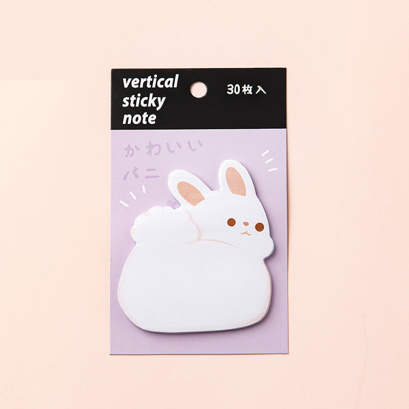 Animal Shaped Sticky Notes | Rabbit, Cat, Dog & Bird Memo Pads,12-Pack