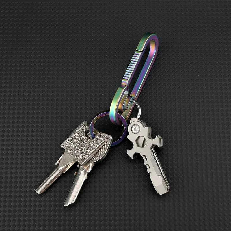 Titanium Multi-Tool EDC Bottle Opener Box Cutter M3/M4 Wrench