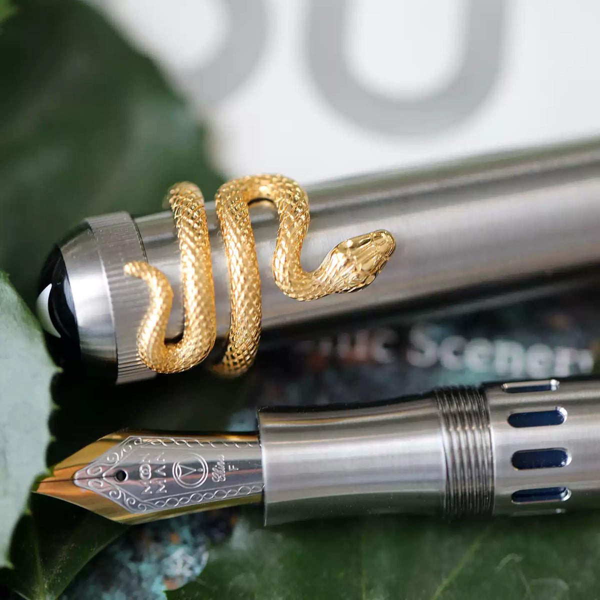 MAJOHN P137 Titanium Fountain Pen | 2025 Year of the Snake Limited Edition