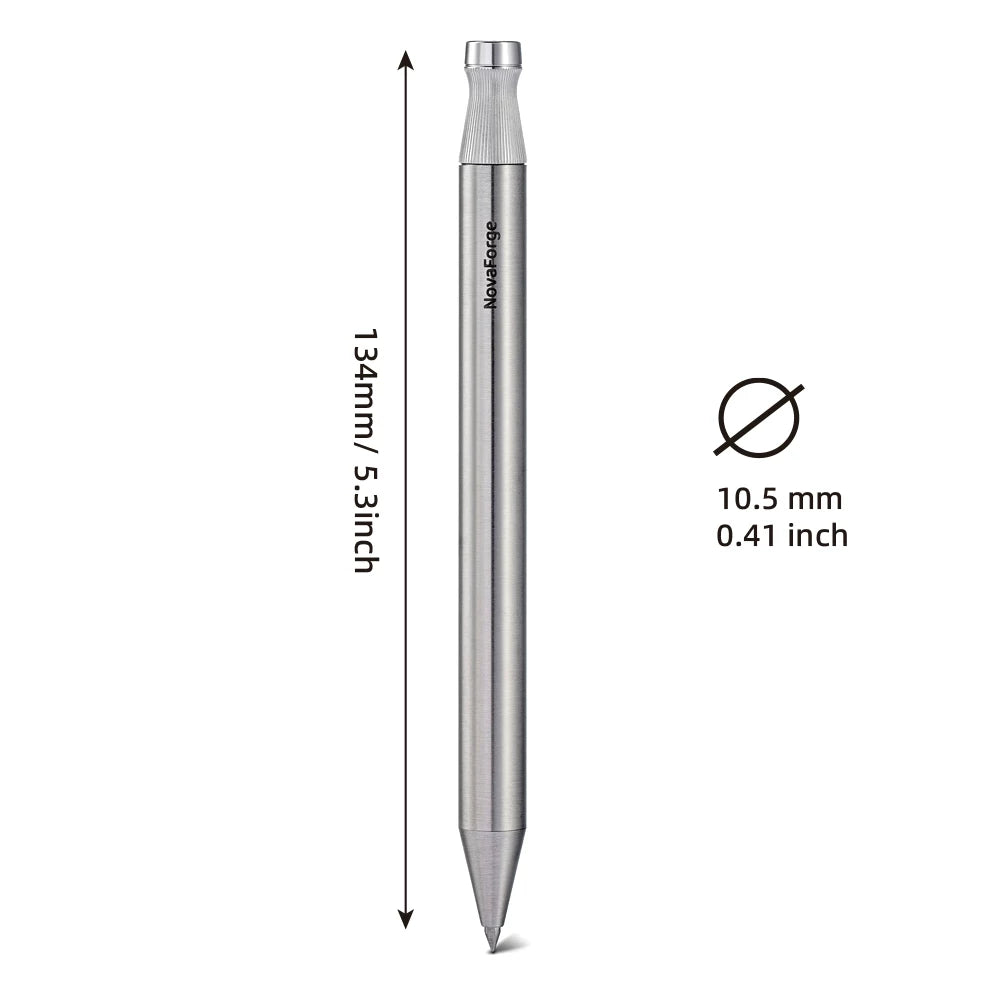 NATAMI Novaforge Luxury Metal Rollerball Pen | 0.5mm Black Ink | Premium Signature Pen
