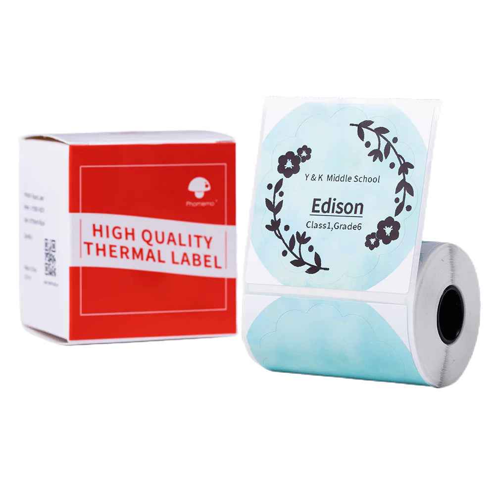 Phomemo Etiqueta térmica redonda de color degradado de 50x50 mm para M110/M120/M200/M220