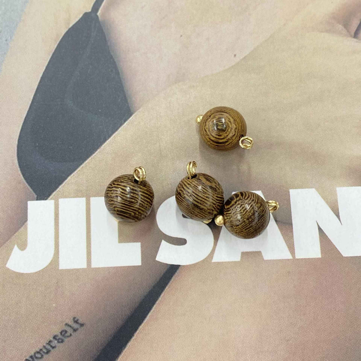 10mm Brown Chinese Ethnic Hanfu Qipao Round Wooden Buttons 20pcs Coffee