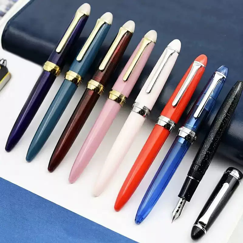 Sailor Shikiori Hisakata Fountain Pen with Converter, Resin Body & Stainless Steel Nib