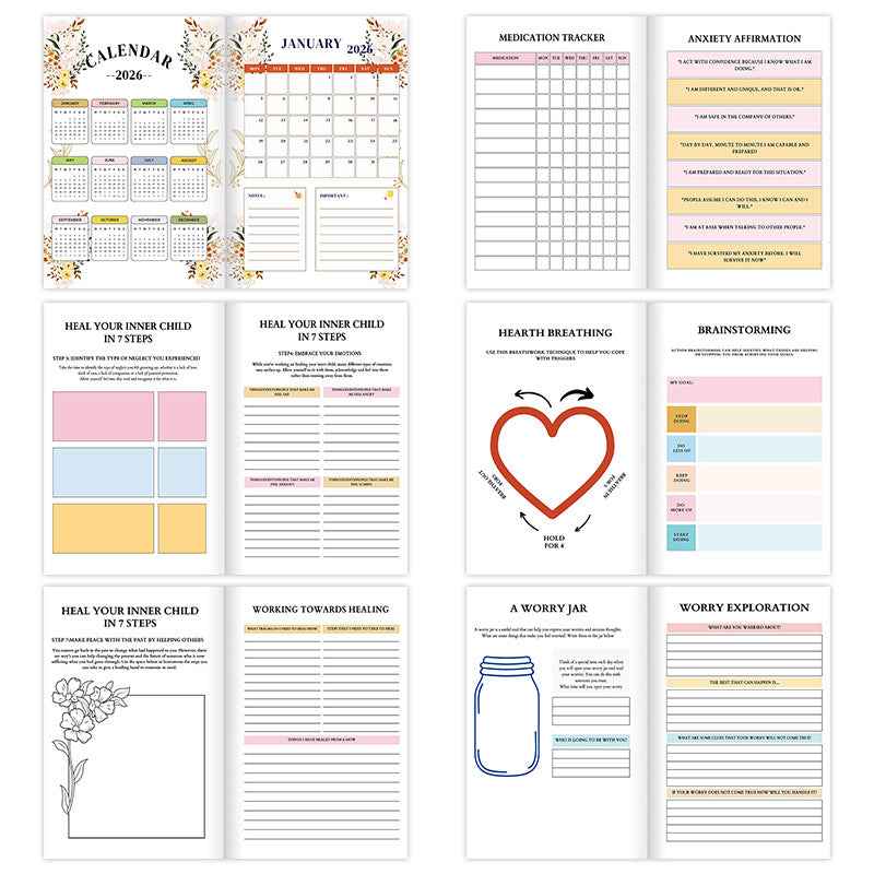 2026 MEGA THERAPY JOURNAL BUNDLE Jumbo Therapeutic Handbook