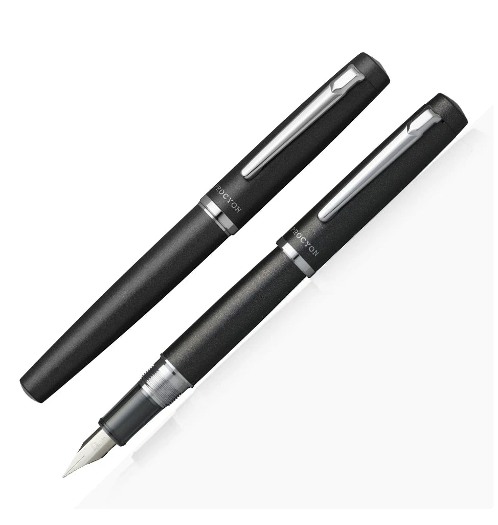 Platinum PROCYON PNS-5000 Fountain Pen – Iridium Nib | F 0.38mm / M 0.5mm | Turquoise / Persimmon / Lemon / Deep Sea / White / Carmine / Dark Mica Dark Mica