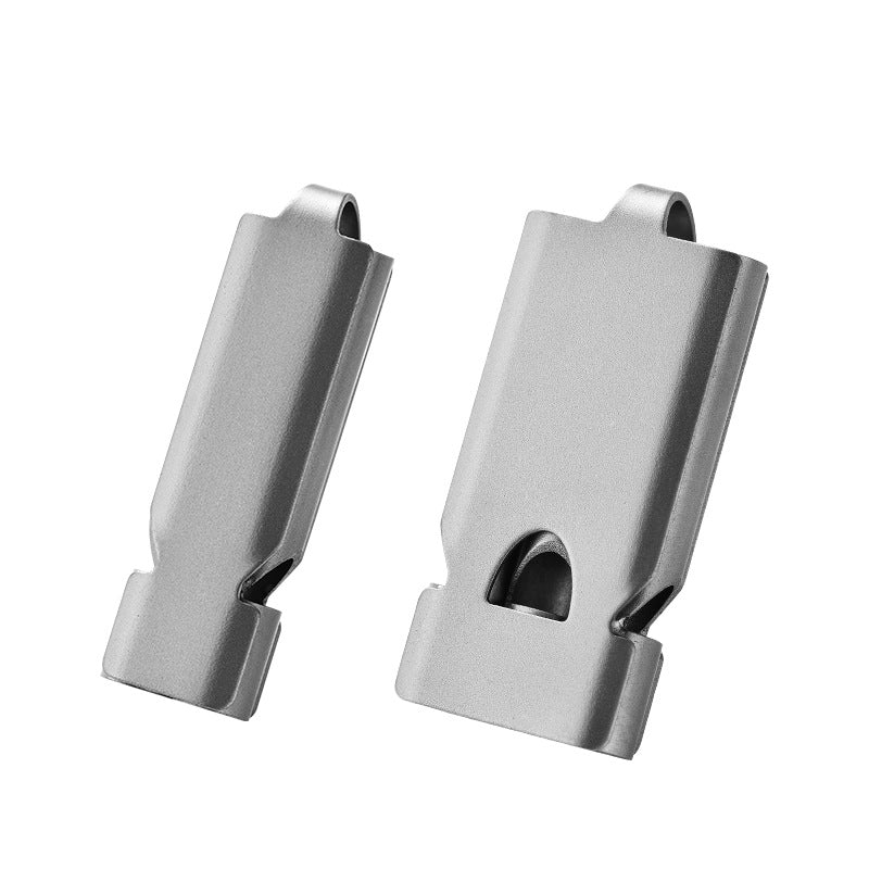 TC4 Titanium Alloy Emergency Whistle, Dual-Tube / Triple-Tube EDC Outdoor Signal Whistle