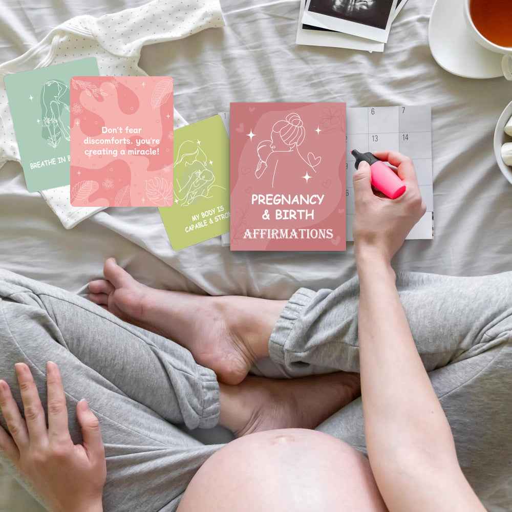 50 Positive Pregnancy Affirmation Cards for New Moms