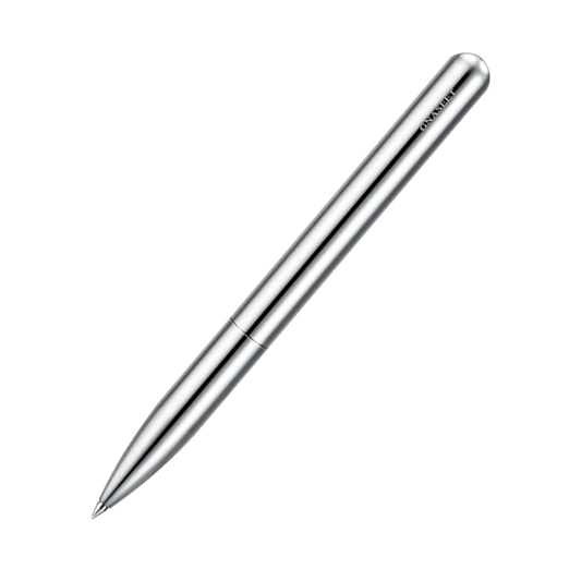 GNASEET Silver Stainless Steel All-Metal Ballpoint Pen Retractable