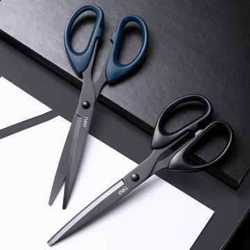 DELI 8 INCH schaar voor ambachtelijk schoolkantoorwerk, 2 stuks