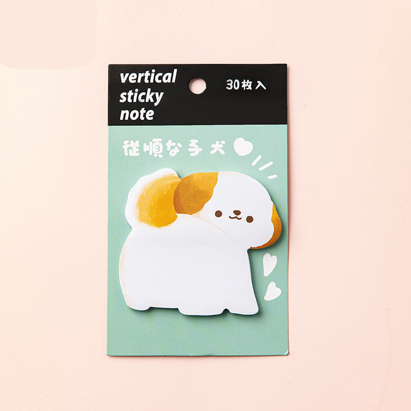 Animal Shaped Sticky Notes | Rabbit, Cat, Dog & Bird Memo Pads,12-Pack
