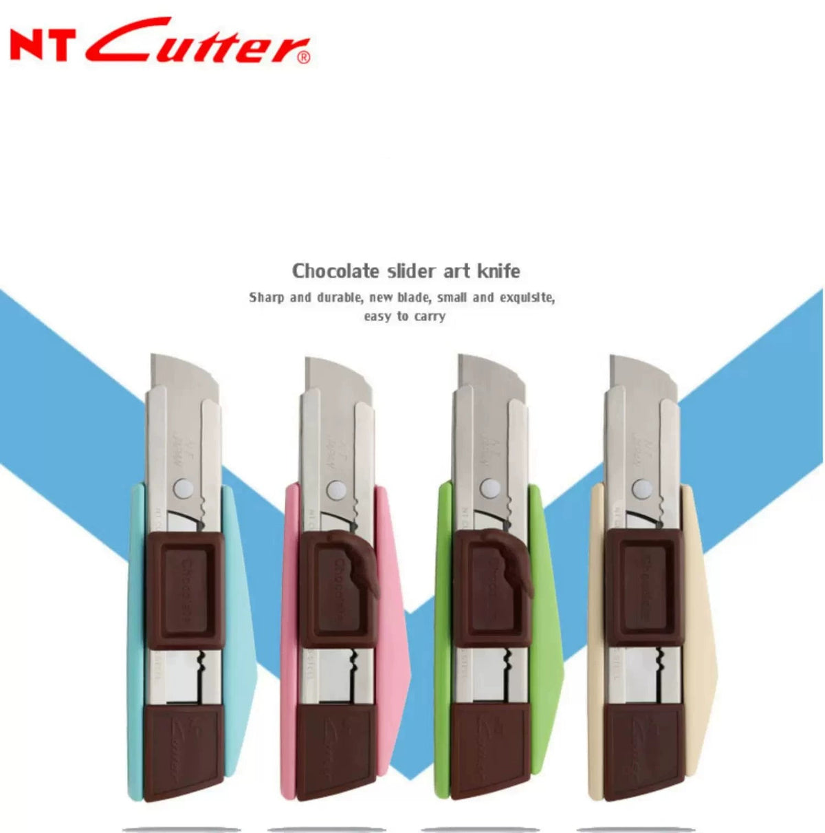 NT Cutter ZL2P Mini Utility Knife with Chocolate-Style Slider, 107mm