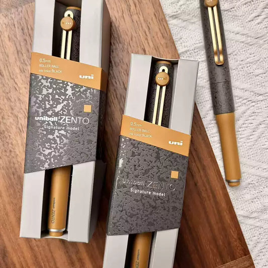 uniball ZENTO Signature Model Roller Ball Pen Limited Stone Brass 0.5mm