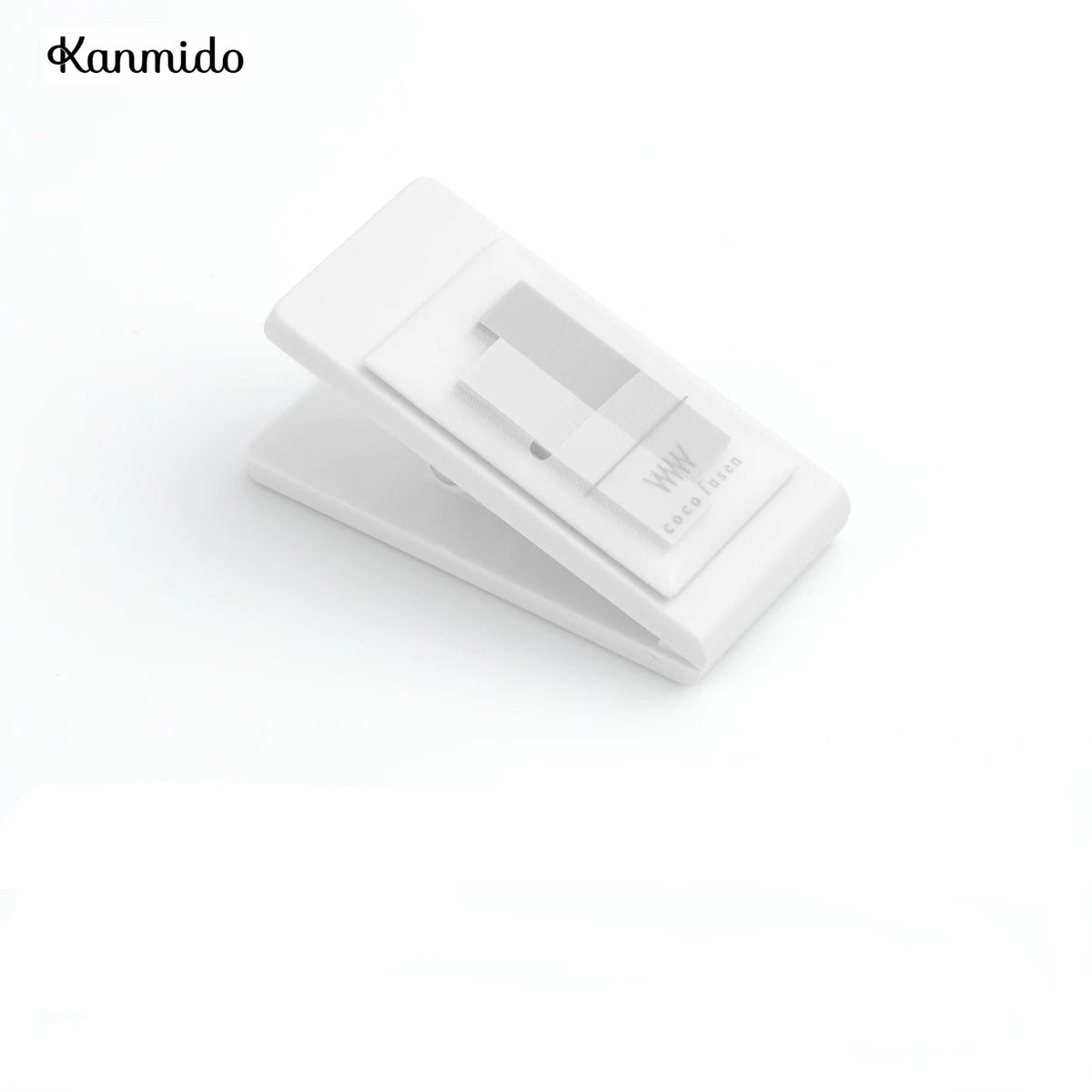 Kanmido Miniclip Coco Fusen MY FAVE Clip Sticky Note Dispenser | Refillable Index Tabs | 2 x 30 Sheets White