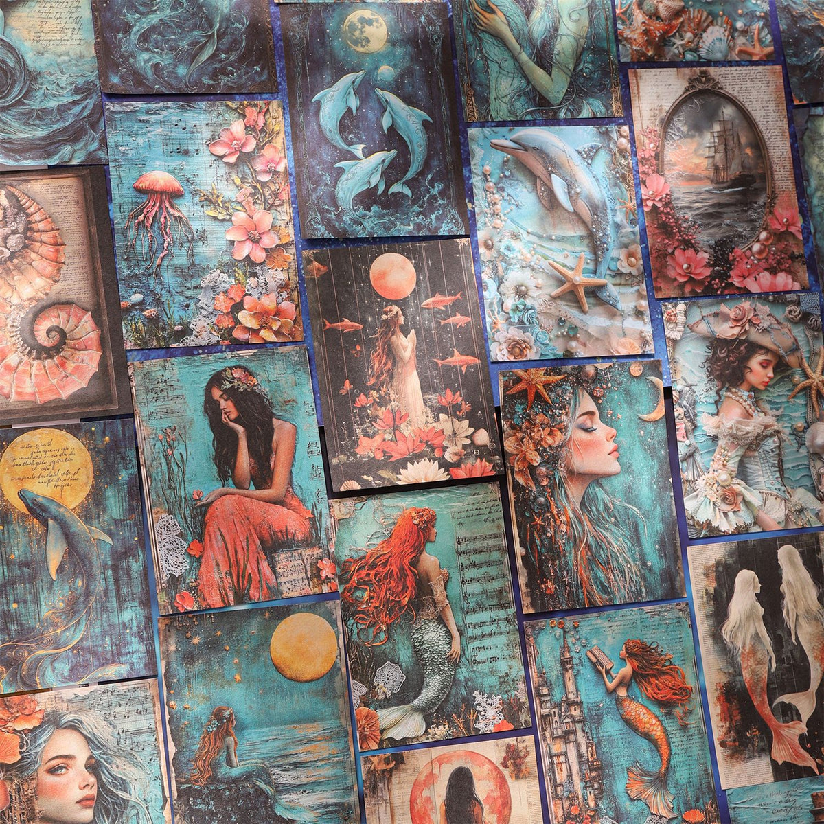 Mermaid Diary Scrapbook Paper Set - 180 Sheets