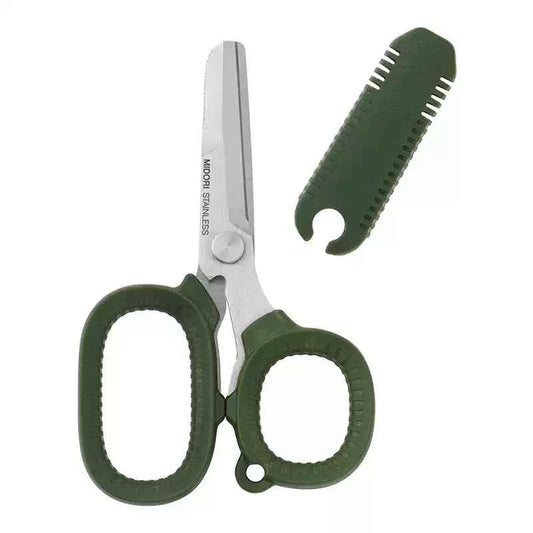 Midori Portable Multi Scissors Dark Green