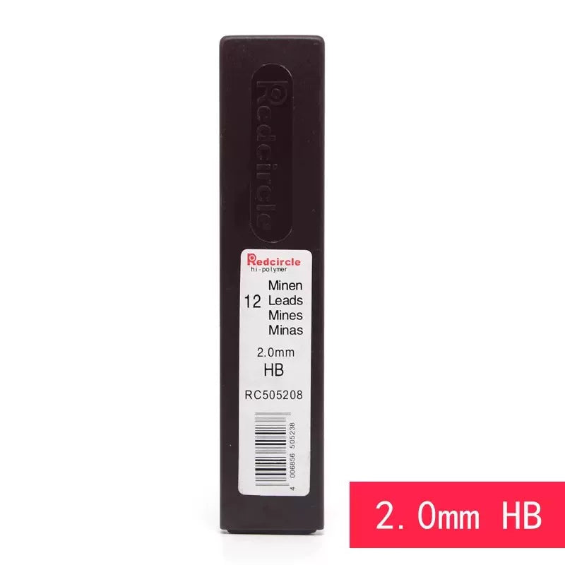 Redcircle 2.0 mm Mechanical Pencil Lead Refills, 12 per Box | HB, 2B, 4B or 6B HB