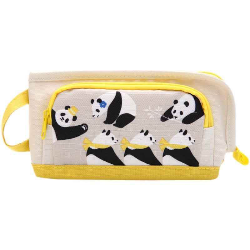 KOKUYO Cute Panda Pencil Case Stationery Pen Pouch