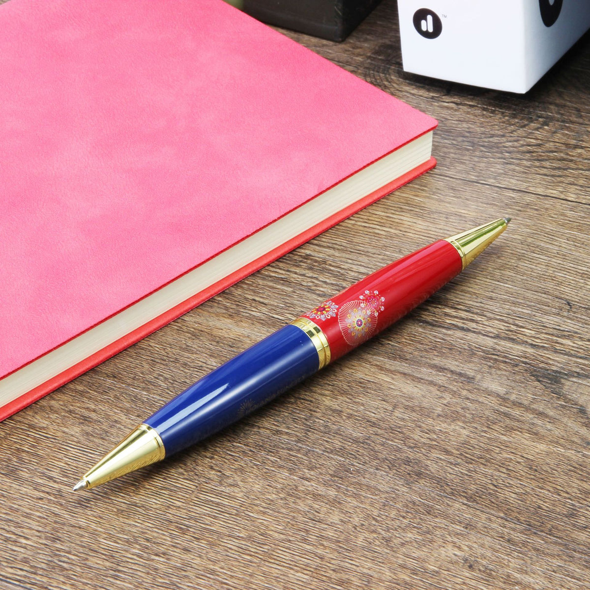 Dual-Tip Two-Color Metal Ballpoint Pen | Red & Blue Ink | Double-Ended | 2-Pack