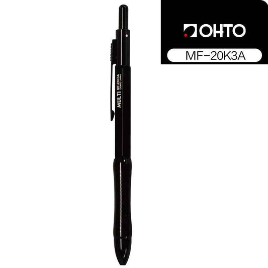 OHTO 2+1 Multi-Function Pen,0.5mm Mechanical Pencil,0.7mm Ballpoint Pen Black