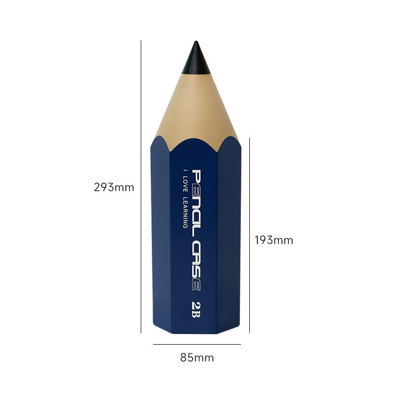 Porte-stylo en forme de crayon, organisateur de rangement de crayons de bureau à Double couche