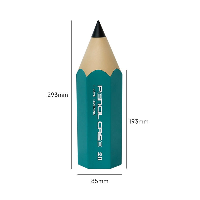 Porte-stylo en forme de crayon, organisateur de rangement de crayons de bureau à Double couche