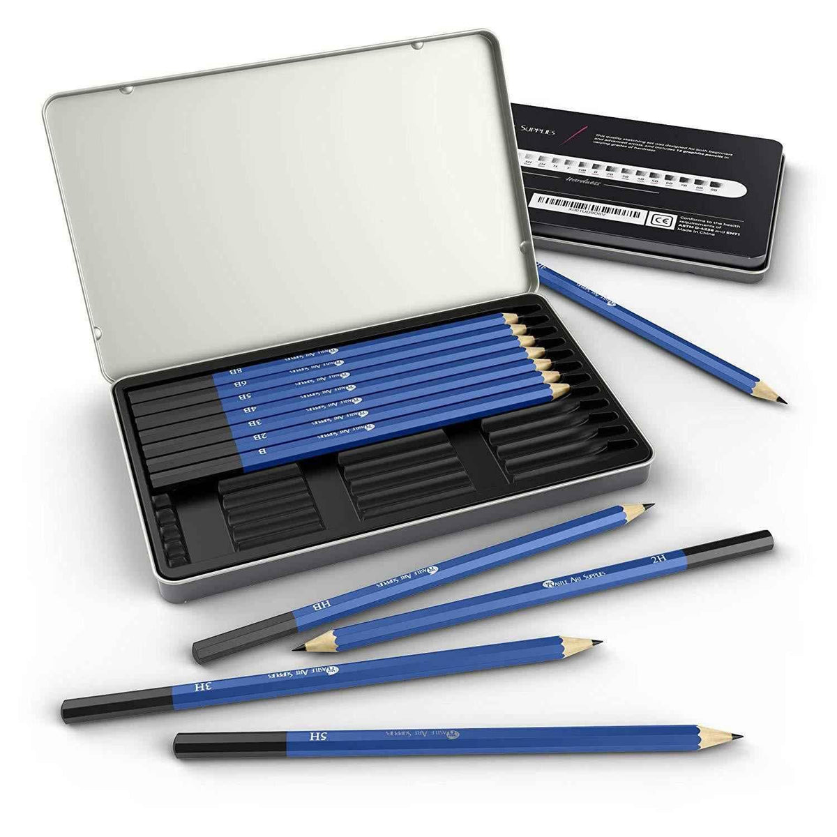 KALOUR 12 pièces dessin professionnel croquis ensemble de crayons graphite