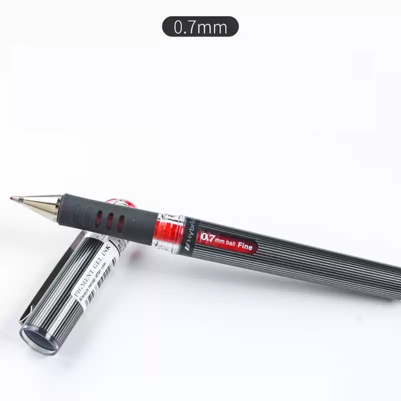 Pentel Hybrid Gel Grip Deluxe DX Rollerball Pen,0.7MM,3 Pack