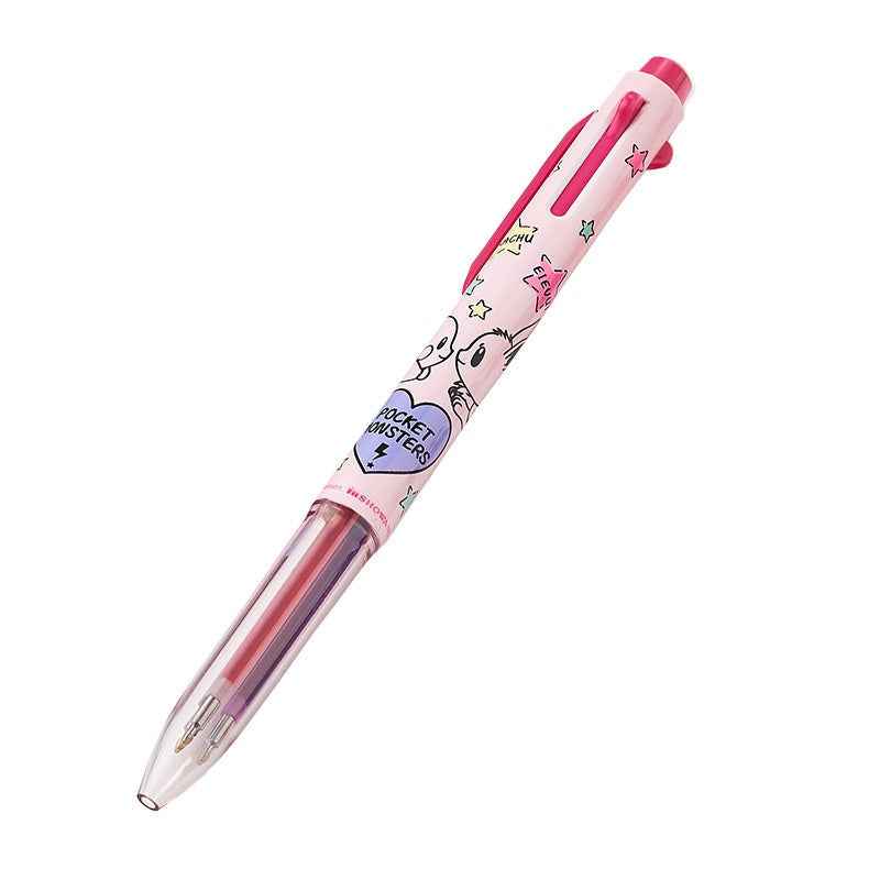 Pentel Pikachu Limited Edition Showa Notebook Multi Pen 3 Color Pink