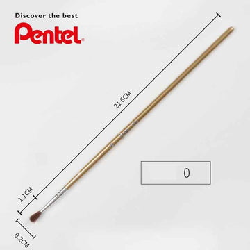 Pentel ZBS1 Horse Hair Watercolor Brush Round (No.16) - 2 Pack