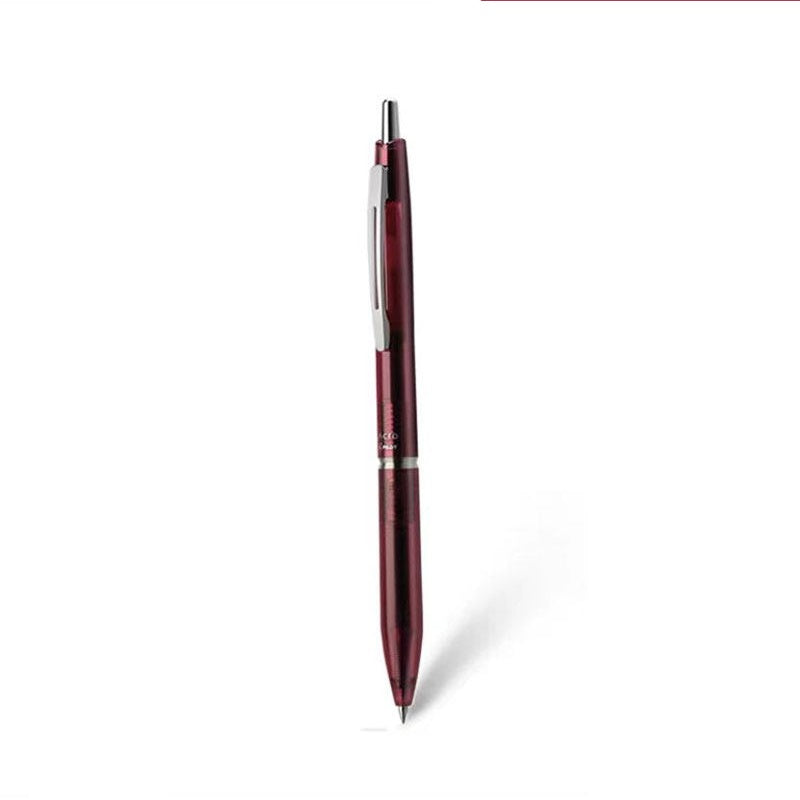 Pilot Acro Retractable Ballpoint Pen | 0.5mm Black | Hybrid Oil Ink | Vintage Resin Barrel Red