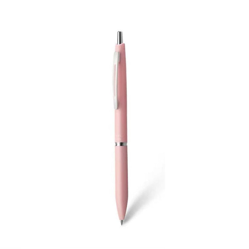 Pilot Acro Retractable Ballpoint Pen | 0.5mm Black | Hybrid Oil Ink | Vintage Resin Barrel Light Pink
