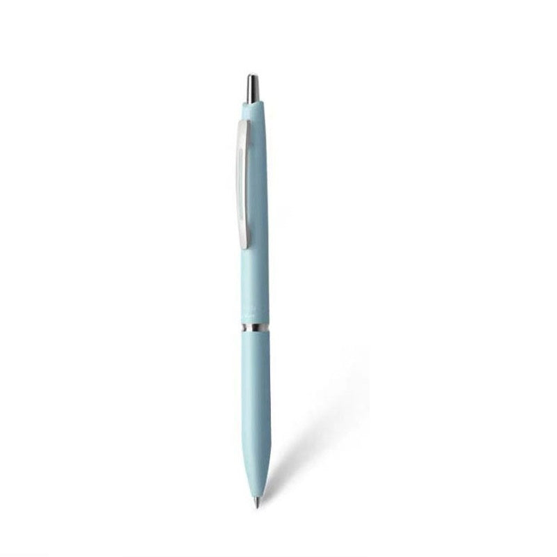Pilot Acro Retractable Ballpoint Pen | 0.5mm Black | Hybrid Oil Ink | Vintage Resin Barrel Light Blue