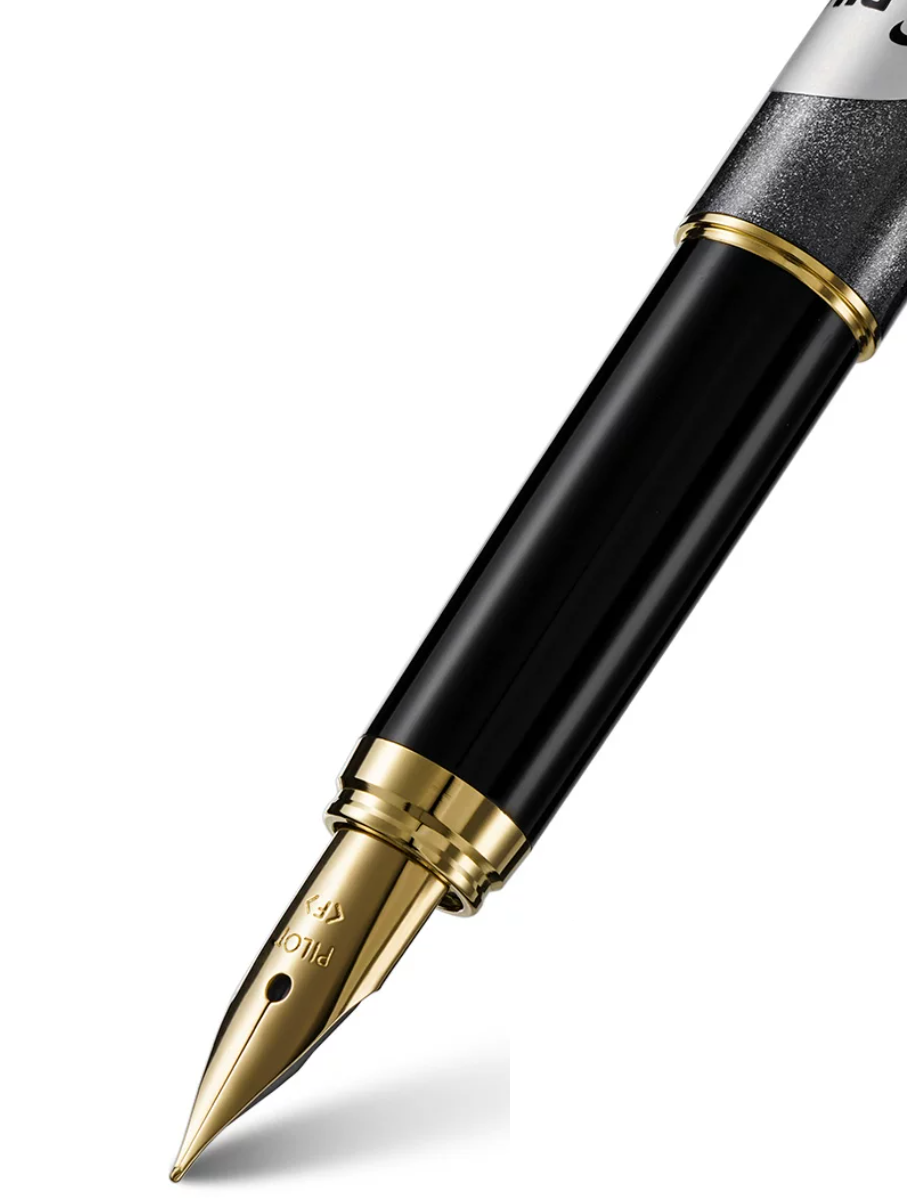Pilot Cavalier Fountain Pen | Brass Barrel | Marble Lacquer Finish | Includes CON-40 Converter
