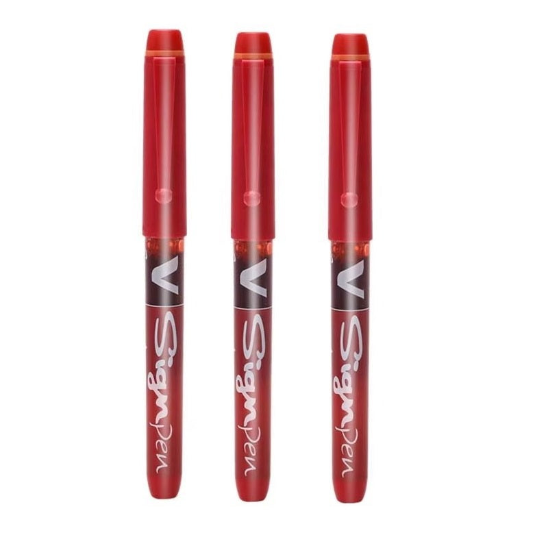 Pilot SW-VSP V Sign Pen Pure Liqud Ink 3 Pack 3 Red